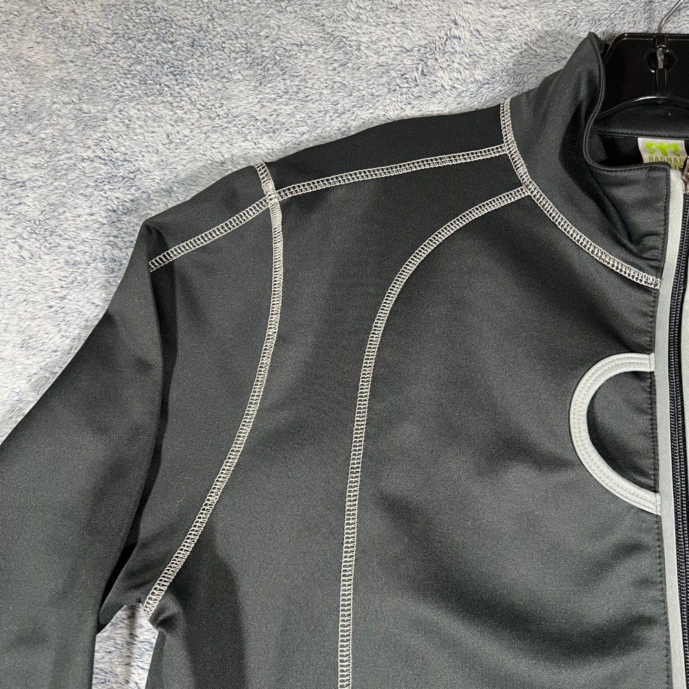 Ragnar Relay Series Mens XL Black Full Zip Performance Jacket Lime Green Logo - Picture 3 of 16